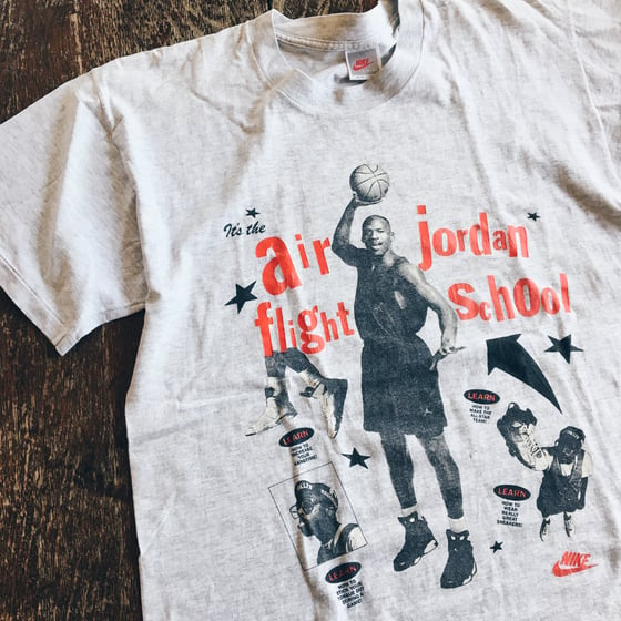 Image of Original Late 80’s Nike Air Jordan “Mars Blackmon” Flight School Tee.