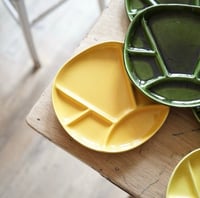 Image 3 of Assiette à fondue Longchamp verte ou jaune