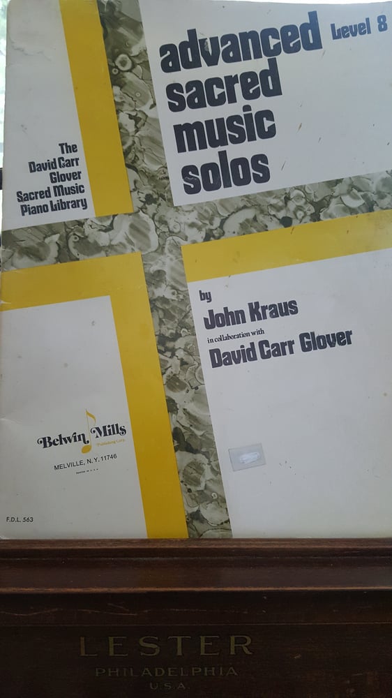 Image of John F. Kraus' Advanced Sacred Solos (piano level 8)