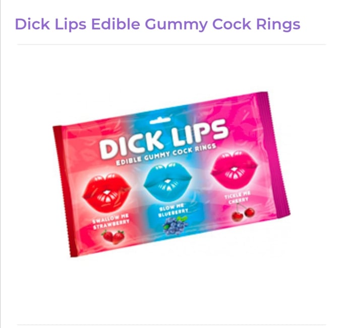 Image of Dick Lips Gummy Cock Rings