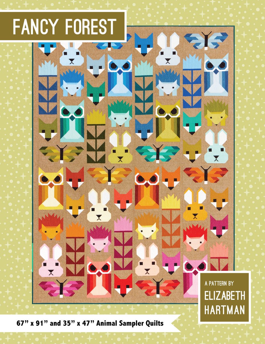 FANCY FOREST Pdf Quilt Pattern Patterns By Elizabeth Hartman