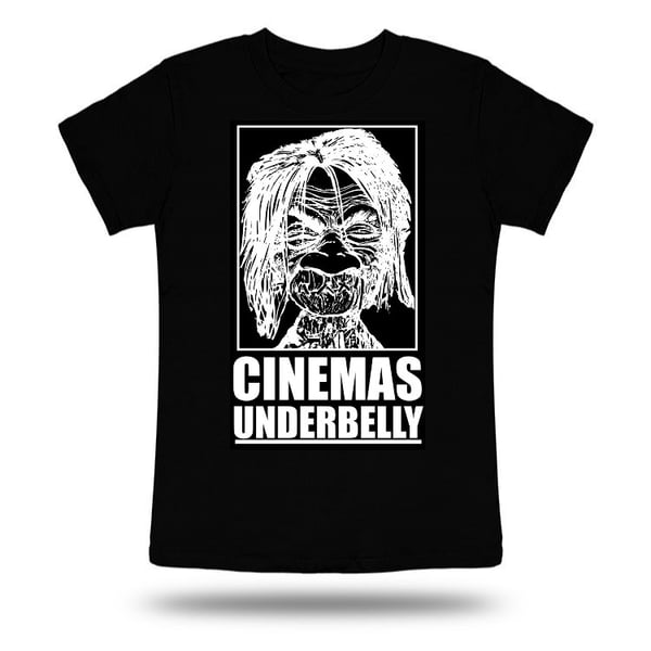 Image of Cinemas Underbelly Unisex Black T-Shirt