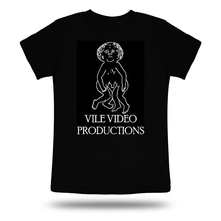 Image of Vile Video Productions Unisex Black T-Shirt