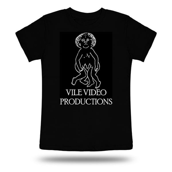 Image of Vile Video Productions Unisex Black T-Shirt