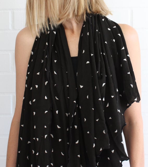 Image of Black Wax Print in Cotton