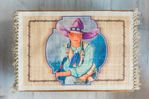 Image of Cowgirl Barbed Wire Placemat