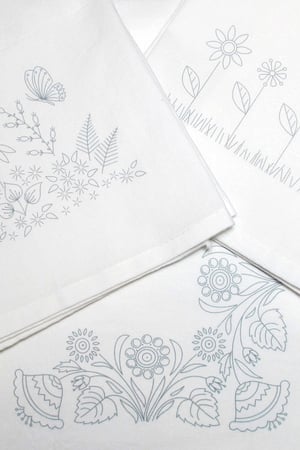 Image of Ready-to-Stitch Spring Variety Towel Set