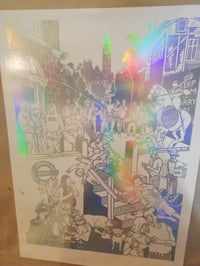 Image 4 of Brexit Holographic Gin Lane (Print) 