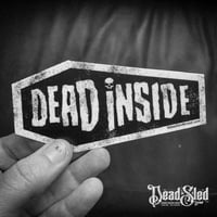 Image 2 of Dead Inside 5-Inch die-cut coffin sticker