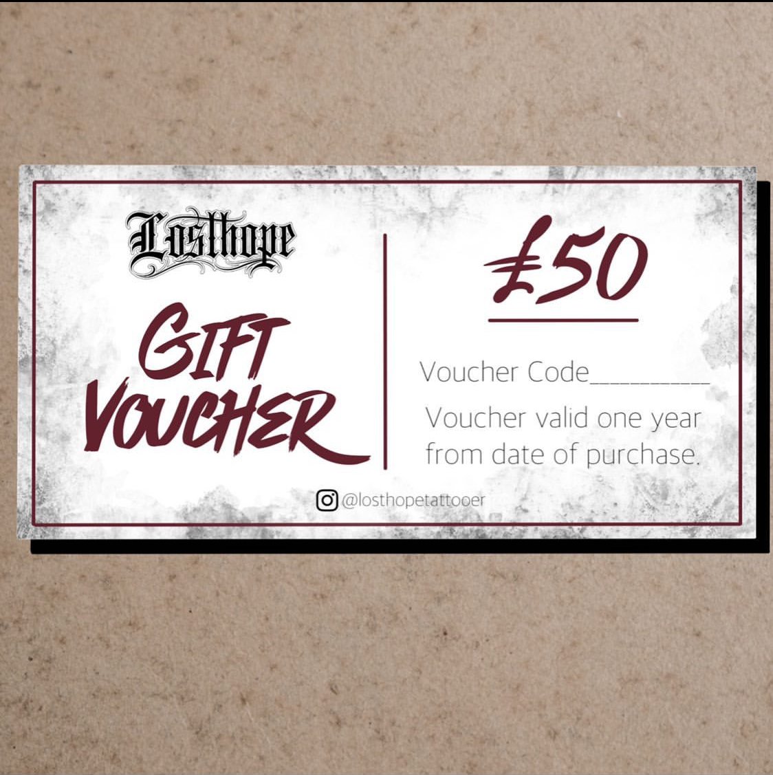 Tattoo Voucher Template Free Download