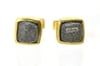 Diamond cube studs in 18ct Yellow gold