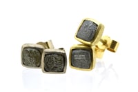 Image 3 of Diamond cube studs in 18ct Yellow gold