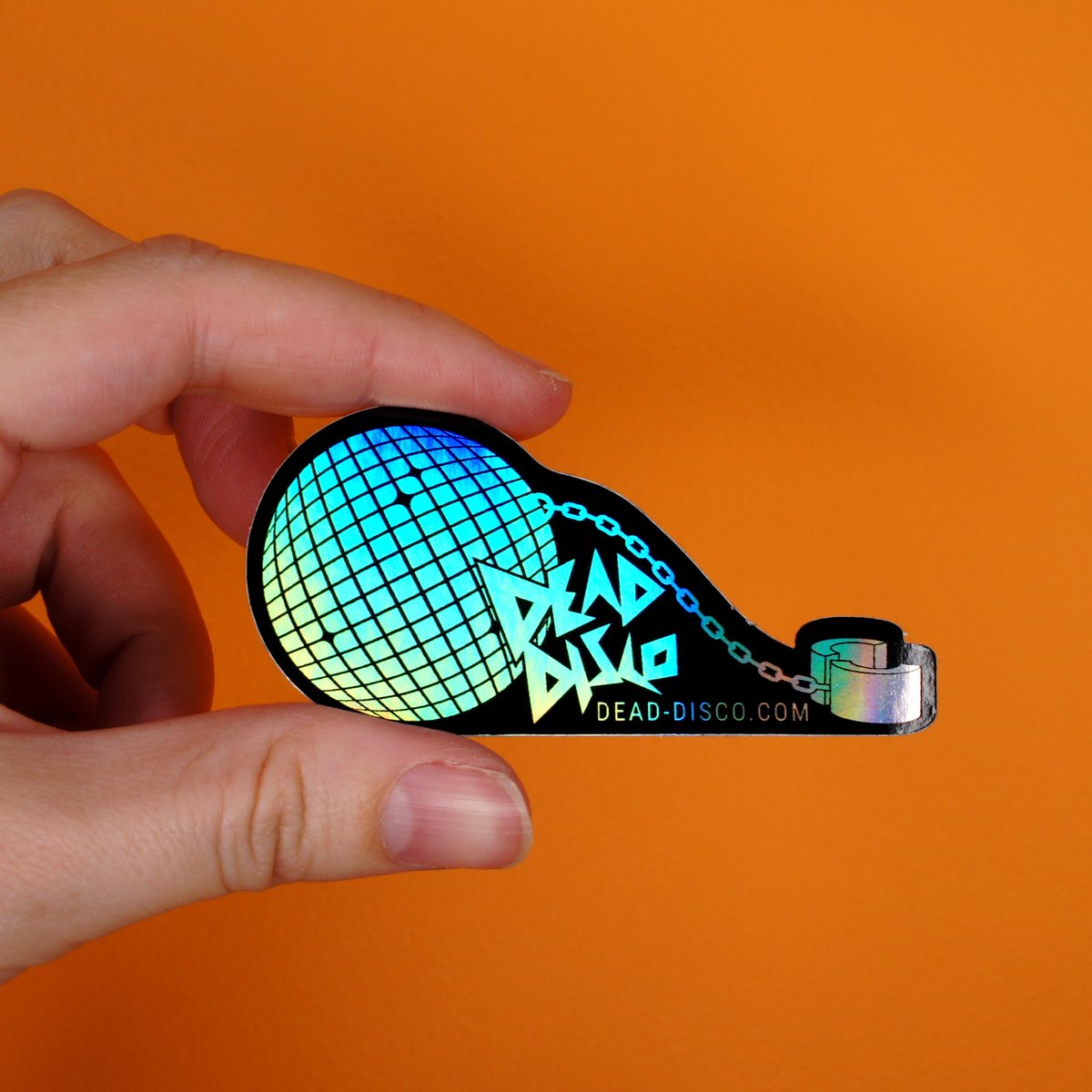 Slave to Dead Disco Holographic Sticker