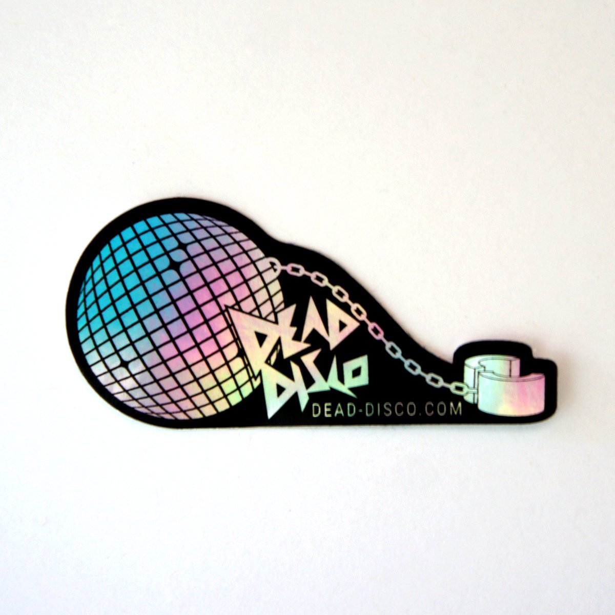 Slave to Dead Disco Holographic Sticker
