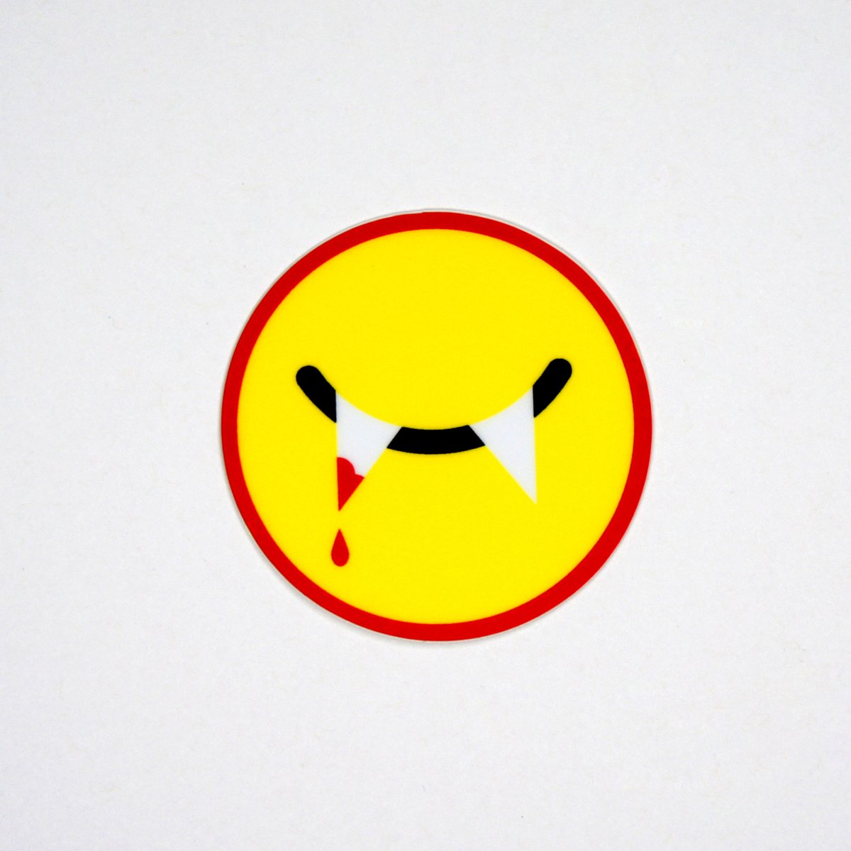 Vampire Smiley Sticker