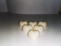 Soy wax Heart Melts x 6 