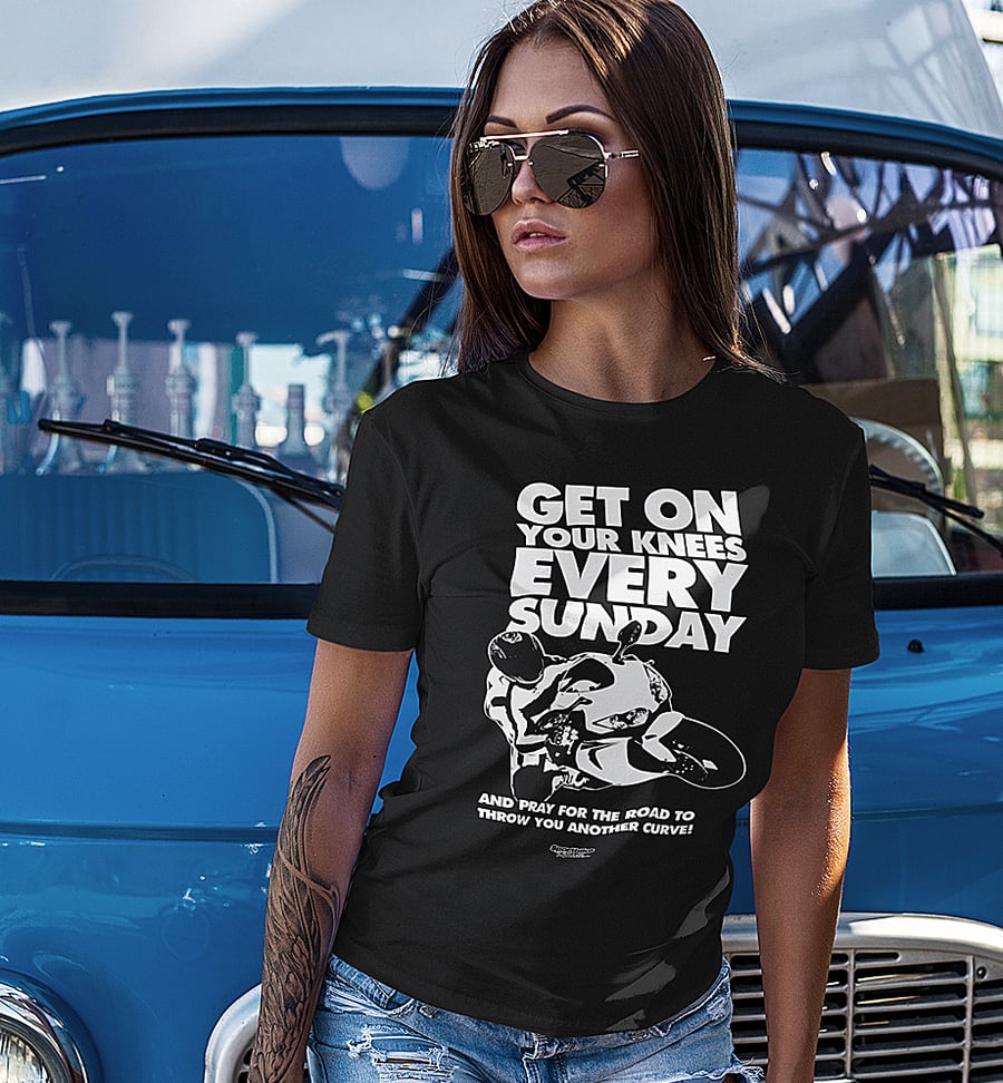 Image of Get On Your Knees - Women's Fitted T-Shirt