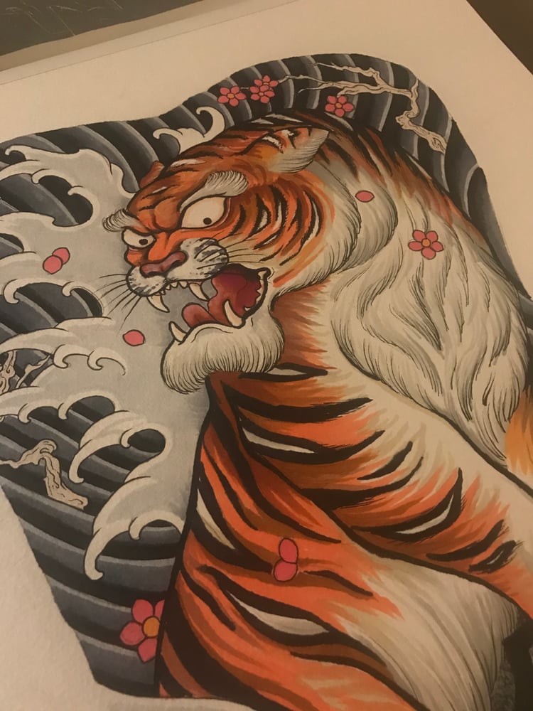 Image of Tiger backpiece 