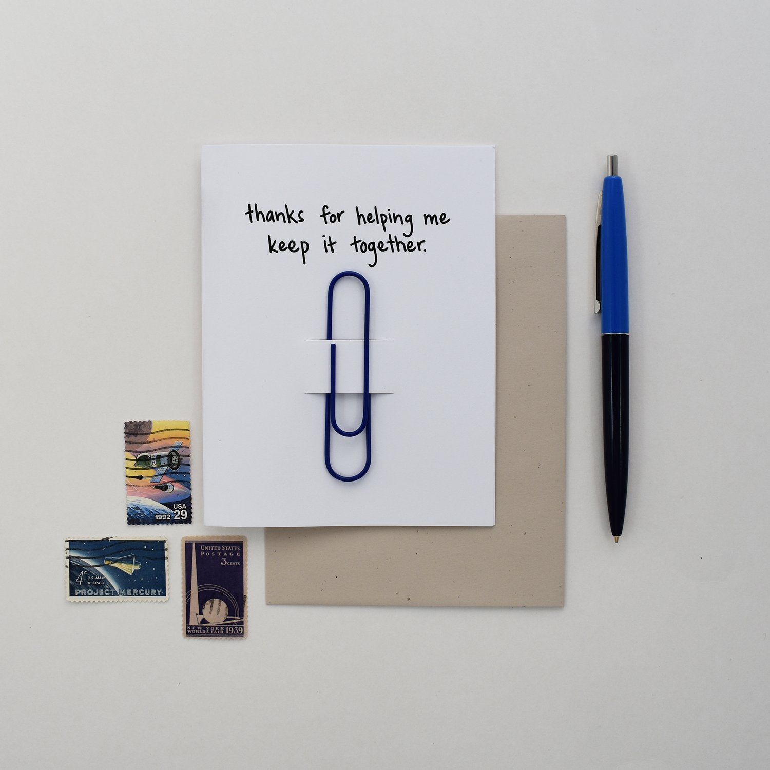 Image of Keep It Together Thank You Card