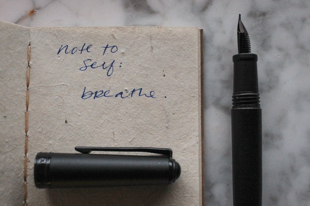 "Note to Self" Cork Journal