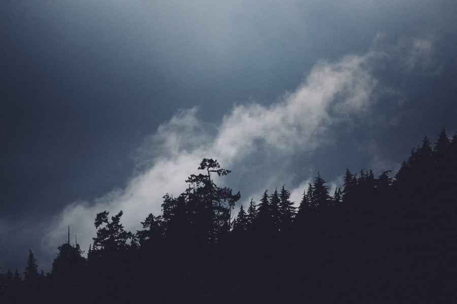 Image of light, raining down