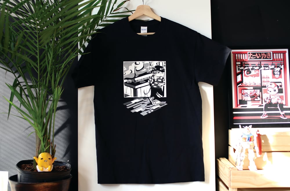 Image of Sushi Cat (B&W)