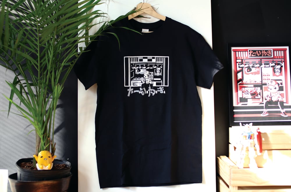 Image of Taiyaki Panda Shirt (B&W)