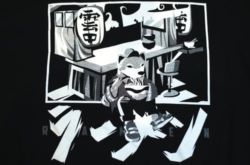 Image of Ramen Dog (B&W)