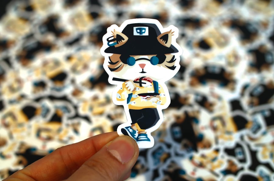 Image of Chibi Cat Vinyl Sticker
