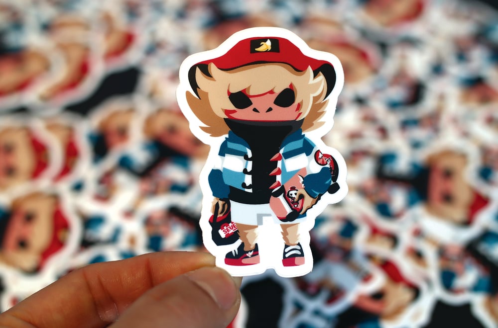 Image of Chibi Skater Monkey Vinyl Sticker