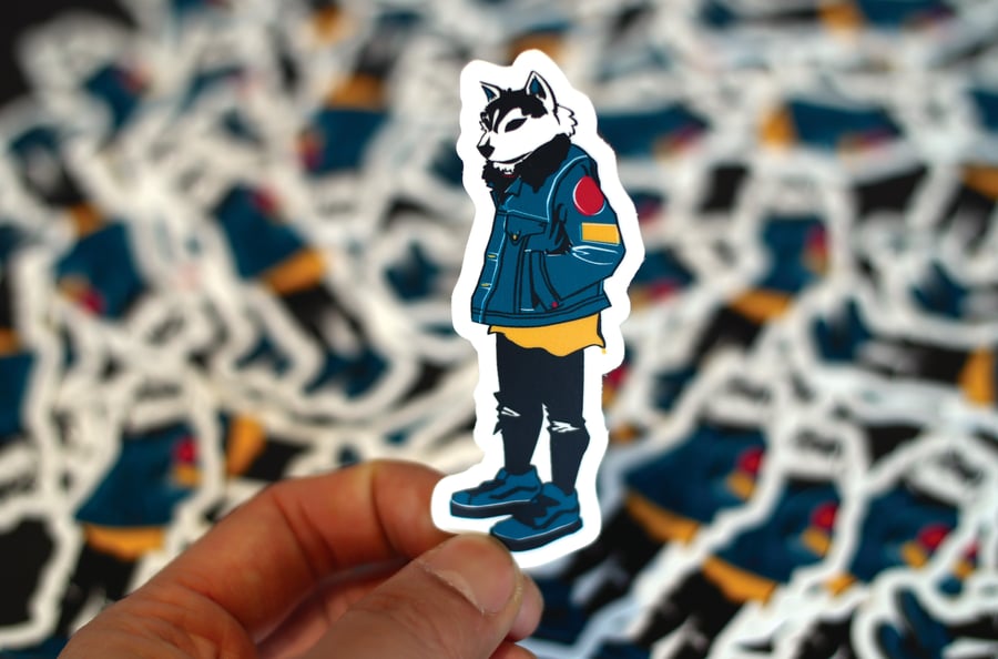 Image of "Streetwear" Husky Vinyl Sticker