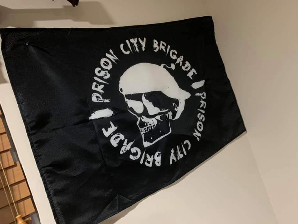 Prison City Brigade Fabric Wall Flags