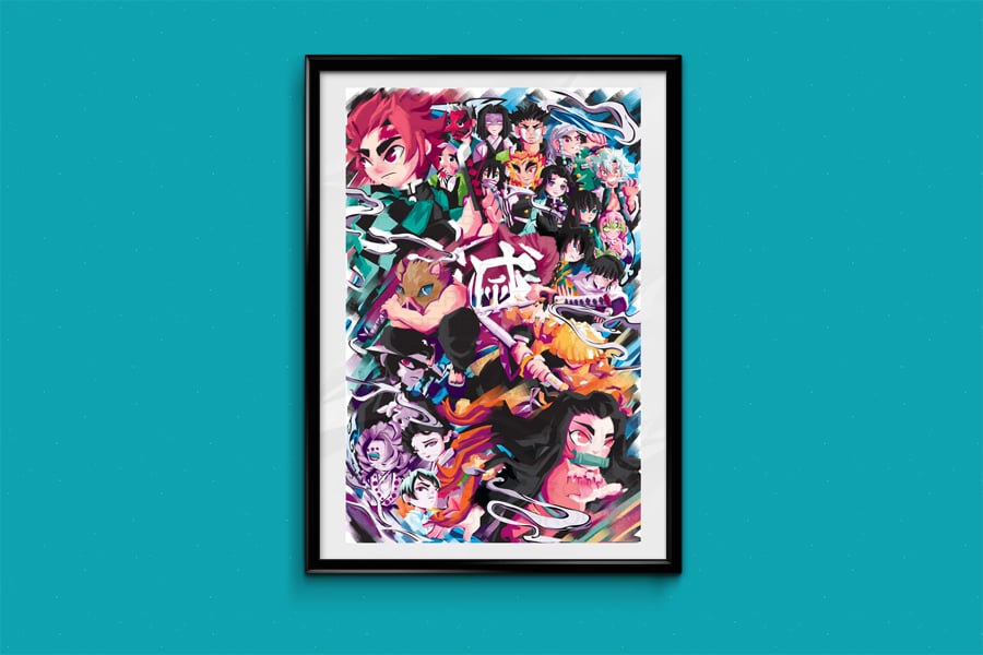 Slaughter demons Art Board Print for Sale by Super Anime