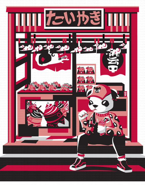 Image of Taiyaki Panda 11"x14" Print