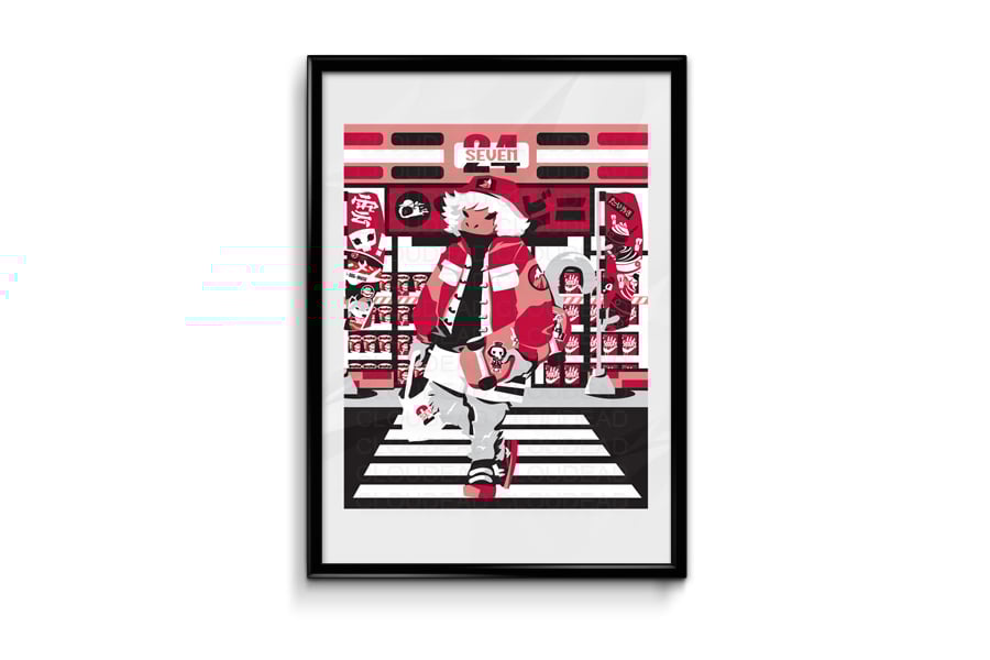 Image of Convenience Store Monkey 11"x14" Print