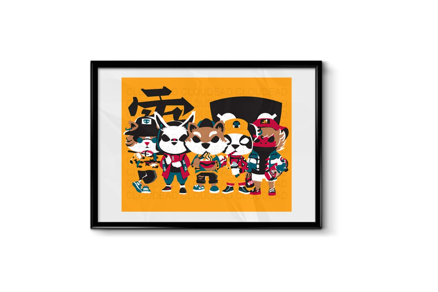 Image of Chibi OG Animals 11"x14" Prints