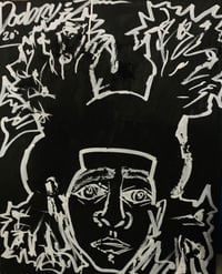 Image of Basquiat black and white 