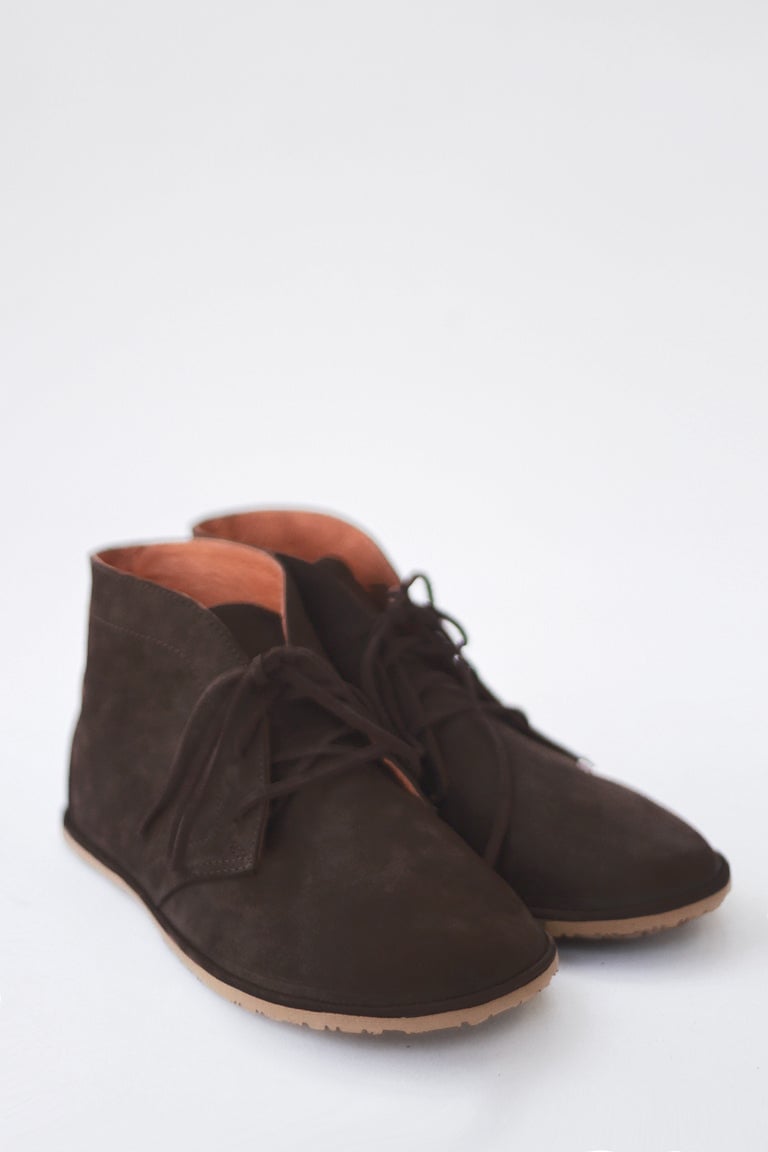 Lion in Dark Brown Nubuck | The Drifter Leather handmade shoes