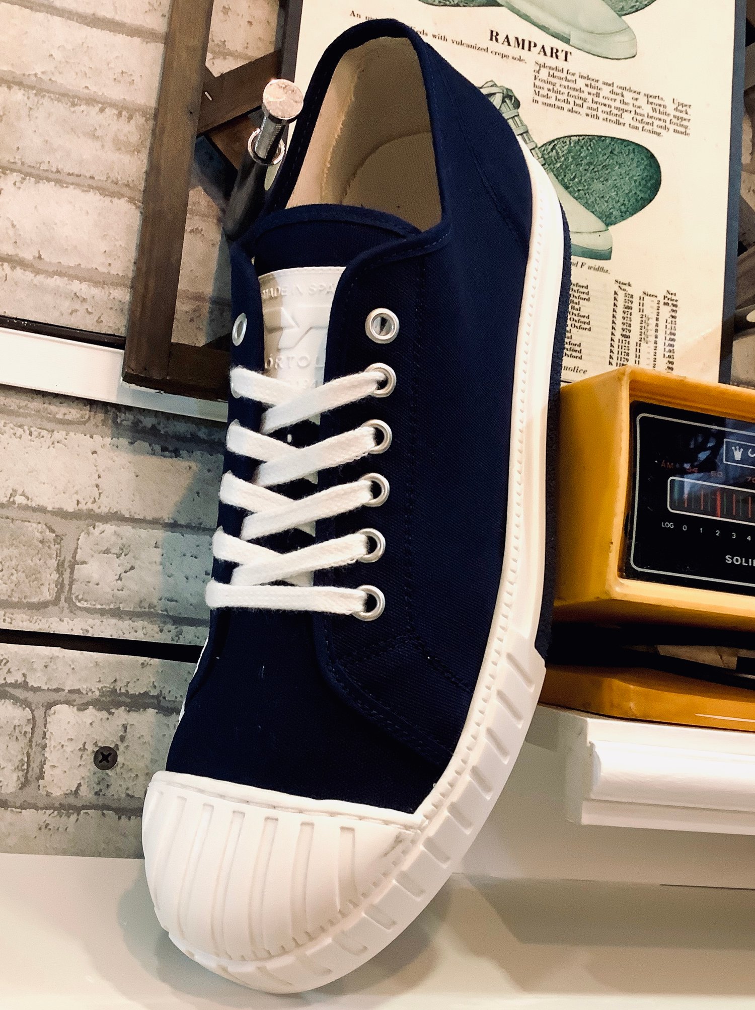 Tortola lo top navy sneaker shoes made in spain