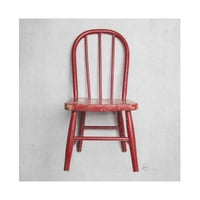 5x5 Greeting Card Happy Things Red Chair