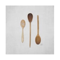 5x5 Greeting Card Happy Things Wooden Spoons