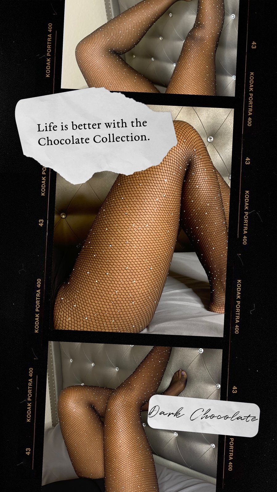 diamond studded fishnets