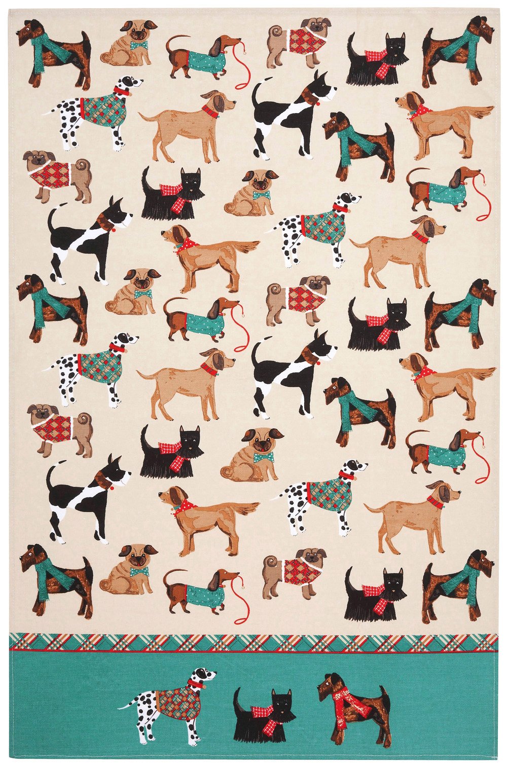 Image of Dogs Tea Towel