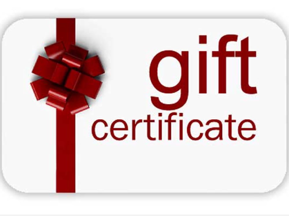 Image of $50 Gift Certificate 