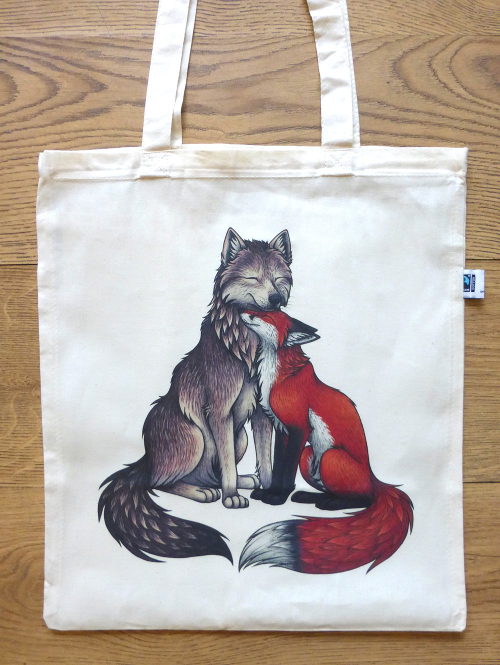 Image of Fox and Wolf Tote Bag