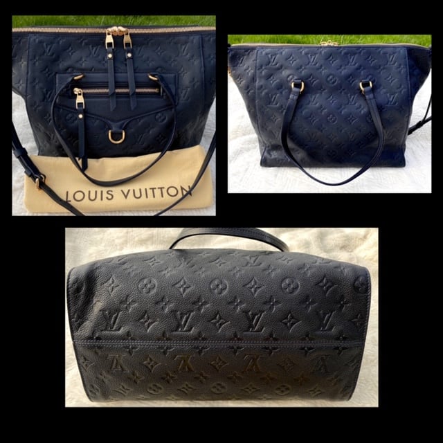 Louis Vuitton Lumineuse Pm Bleu Infini 2way 2lz0810 Blue Monogram Empreinte  Leather Shoulder Bag, Louis Vuitton