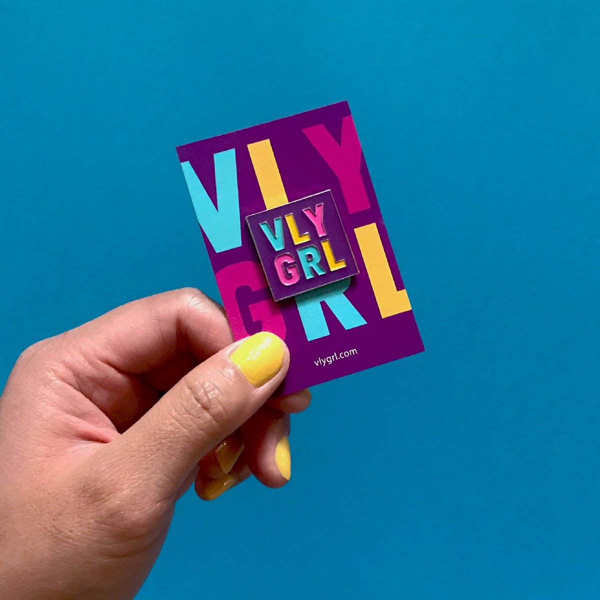 Image of VLY GRL Logo Pin