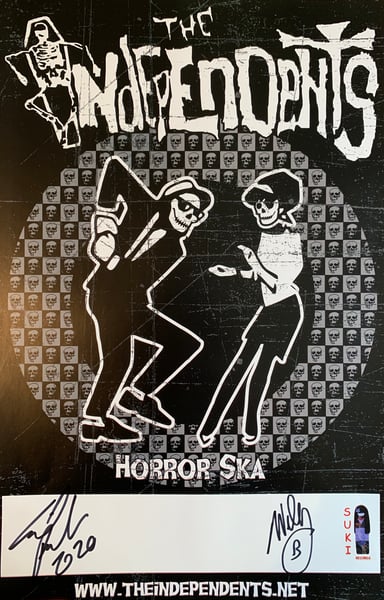 Image of The Independents Horror Ska  Poster Autographed