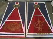 Image of CLEVELAND CAVALIERS CORNHOLE BOARDS WITH BAGS