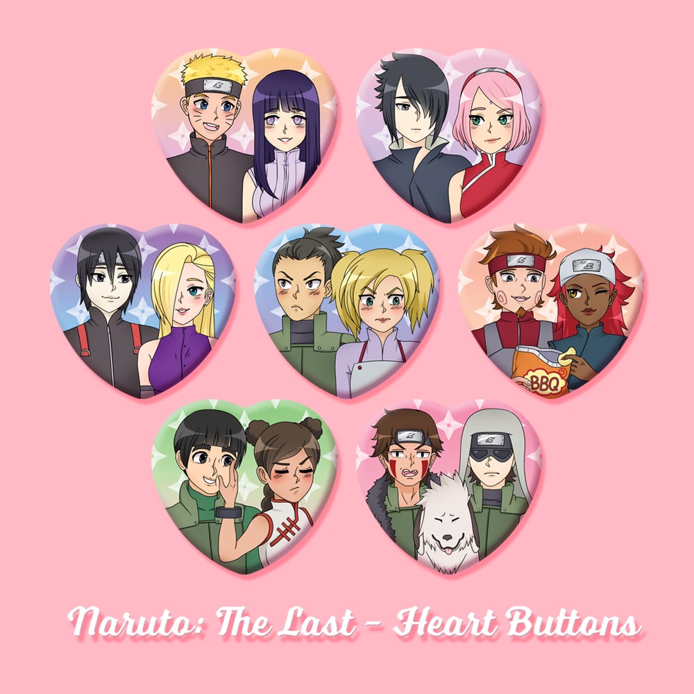 Image of Naruto: The Last - Heart Buttons